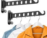 Wall Mounted Clothes Hanger With Swing Arm, Laundry Room Dryer Rack, Fol... - $40.99