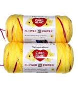2 Pack Yarnspirations Red Heart Flower Power Pink Lemonade Medium Acrylic - $605.17 MXN