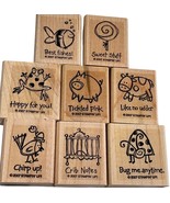 Stampin Up! &quot;Very Punny&quot; Rubber Stamp Set Of 8 - $10.53 CAD