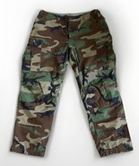 VINTAGE US Army Camouflage Woodland Cargo Pants Combat Military Issue Large - $40.32 CAD