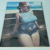 Uta One Piece Red #053 Double-sided Art Board Size A4 8&quot; x 11&quot; Waifu Card - $39.59