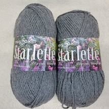 Mary Maxim Starlette Yarn - MEDIUM GRAY 100% Acrylic Yarn - Medium 4 - 1... - £9.83 GBP