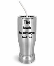 PixiDoodle Bookworm Reading Book Lover Insulated Coffee Mug Tumbler with Spill-R - £26.84 GBP+