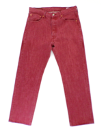 Levi&#39;s 501 Button Fly Marsala Red Jeans Men&#39;s 32x29 White Oak Cone Denim - $940.87 MXN