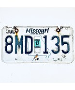 2013 United States Missouri Bluebird Passenger License Plate 8MD 135 - £14.95 GBP