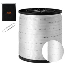 VEVOR Polyester Pull Tape, 3/4" x 528' Mule Tape Flat Rope, 2500 lbf, White - $31.99