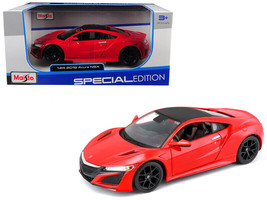 2018 Acura NSX Red with Black Top 1/24 Diecast Model Car by Maisto - £26.98 GBP