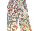 Rachel Zoe Bohemian  Print Pants Wide Leg Boho Sz XL Satin  Paisely Floral - £31.31 GBP