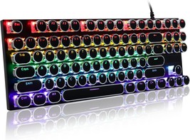 Yocunker K66 Usb Wired Mechanical Gaming Keyboard, Black, Ergonomic Typewriter - £40.84 GBP