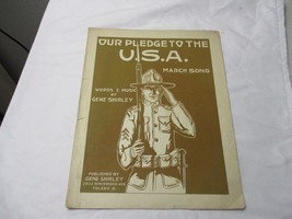 1917 WWI Sheet music Our pledge to the U.S.A. Toledo Ohio World War 1 - £30.92 GBP