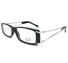 Ray-Ban Eyeglasses Frames RB5091 2000 Polished Black Silver Rectangle 53-16-135 - $74.59