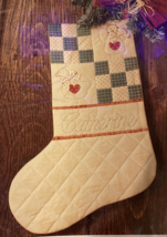 Vintage Christmas Stocking Kit Sunset Antiqued Stockings Quilted Country... - $37.22