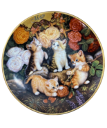 Bradford Exchange Plate May  The Rose Arbor Timeless Tails Purrpetual Ca... - £11.91 GBP