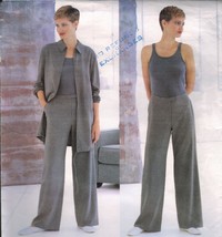 Vogue Career Calvin Klein Below Hip Jacket Tank Top Lined Pant Sew Patte... - £9.50 GBP