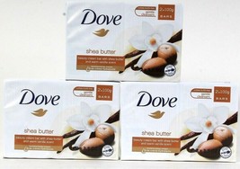 3 Packs Dove Shea Butter &amp; Warm Vanilla Scent Gentle 2 Count Beauty Crea... - $19.99