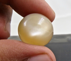 NATURAL MOONSTONE ROUND CABOCHON 17.61CARATS GEMSTONE FOR RING &amp; PENDANT - $1,155.61 MXN