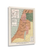 1912 Palestine in the Time of Jesus Christ Map Print Wall Art Poster - £31.87 GBP+