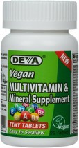 Deva Vegan Multivitamin, Mineral Supplement, Tiny Tablets, 90 Count Bottle - £9.14 GBP