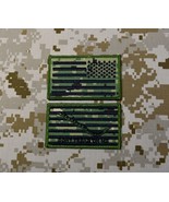 NWU Type III Reverse US Flag &amp; USN First Navy Jack Patch Set AOR2 Hook U... - $330.31 MXN