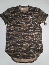 YR Young And Reckless Unisex Size XL Short Sleeve Longtail Green Camo T Shirt - £11.52 GBP