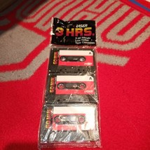 NEW sealed Vintage Tape Cassette (LASER 3 HRS. 1985) 3 pack 60 minutes each - £2.95 GBP