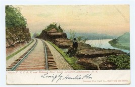 New York Central Railroad &amp; Mohawk River Aqueduct Postcard Schenectady 1906 - $13.86