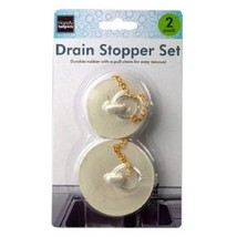 2-Pack Rubber Drain Sink Stopper Stoppers Plugs - £1.77 GBP