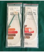 2 Boye Diana Circular Knitting Needles No 6 &amp; No 8 29&quot; Length New in Pac... - $185.32 MXN