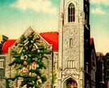 Fairmont WV West Virginia First Presbyterian Church UNP Vtg Linen Postca... - $3.91