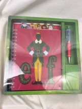 Elf Tabbed Spiral Journal &amp; Floaty Pen Gift Set Bioworld New Sealed Chri... - $16.55