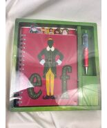 Elf Tabbed Spiral Journal &amp; Floaty Pen Gift Set Bioworld New Sealed Chri... - $16.55