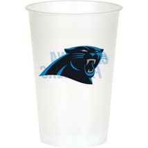 Carolina Panthers NFL 8 Ct 20 oz Cups Plastic Football Tailgating Party - £3.85 GBP