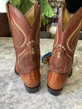 El General Alligator embossed leather cowboy boots in size Mexico 27,  image 2