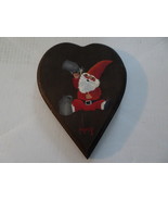 Wood Heart Hand Painted Santa with XXX Jugs - £5.50 GBP