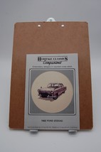 Heritage Classics Companions &quot;1962 Ford Zodiac&quot; Cross Stitch Pattern - £14.86 GBP