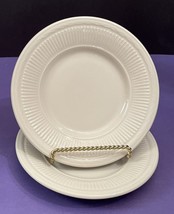 (2) Syscoware Ivory 6 3/8” Restaurant ware Bread Plates Ribbed Rim - £2.98 GBP