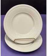 (2) Syscoware Ivory 6 3/8” Restaurant ware Bread Plates Ribbed Rim - $3.99