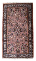 Handmade vintage Indian Seraband rug 2.9&#39; x 4.4&#39; (91cm x 136cm) 1970s - ... - $7,566.52 MXN