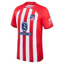 Nike 2023-2024 Atletico Madrid Home Football Soccer T-Shirt Jersey Red - £61.67 GBP