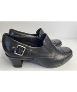 Ckarks Bendables Womans Size 10 Black Side Zip Ankle Heels - $22.72
