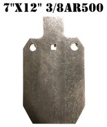 3/8" AR500 IDPA IPSC Steel Shooting Target Gong 7" X 12" Silhouette - $51.47