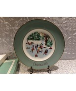 Skaters on the Pond Christmas 1975 Avon Plate by Enoch Wedgwood w/ Box - £14.15 GBP