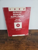 1990 Chrysler G/J Body Service Manual Supplement Wiring Diagrams - $14.50