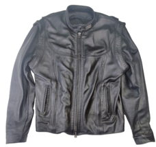 Harley Davidson Willie G Men&#39;s Sz Large Leather Jacket/Vest Black NO LIN... - $149.95