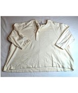Orvis Shirt Womens Extra Large Yellow Cropped Long Sleeve Cotton Lightwe... - $6.80