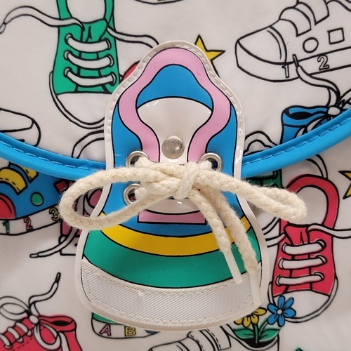 Vintage 1993 Cudlie Baby Diaper Bottle Bag Retro Bright Multicolor Sneakers Item image 4