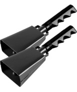 2 pack 7 in. steel cowbell/Noise makers with handles. Cheering Bell for - £26.54 GBP