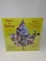 Vintage SunsOut 1000 Puzzle Lori Schory Signs of Spring Rare Original Sealed Box - $24.74