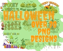 Halloween Spooky designs, Halloween Gnomes, Halloween PNG Bundle designs, Spooky - £2.01 GBP
