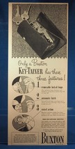 Vintage Magazine Print Ad Design Advertising Buxton Key-Tainer Key Holde... - £23.19 GBP